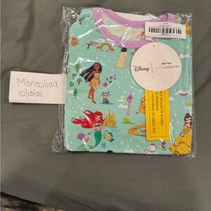 Little Sleepies Disney Princess Dream two piece short sleeve pajamas set 2T